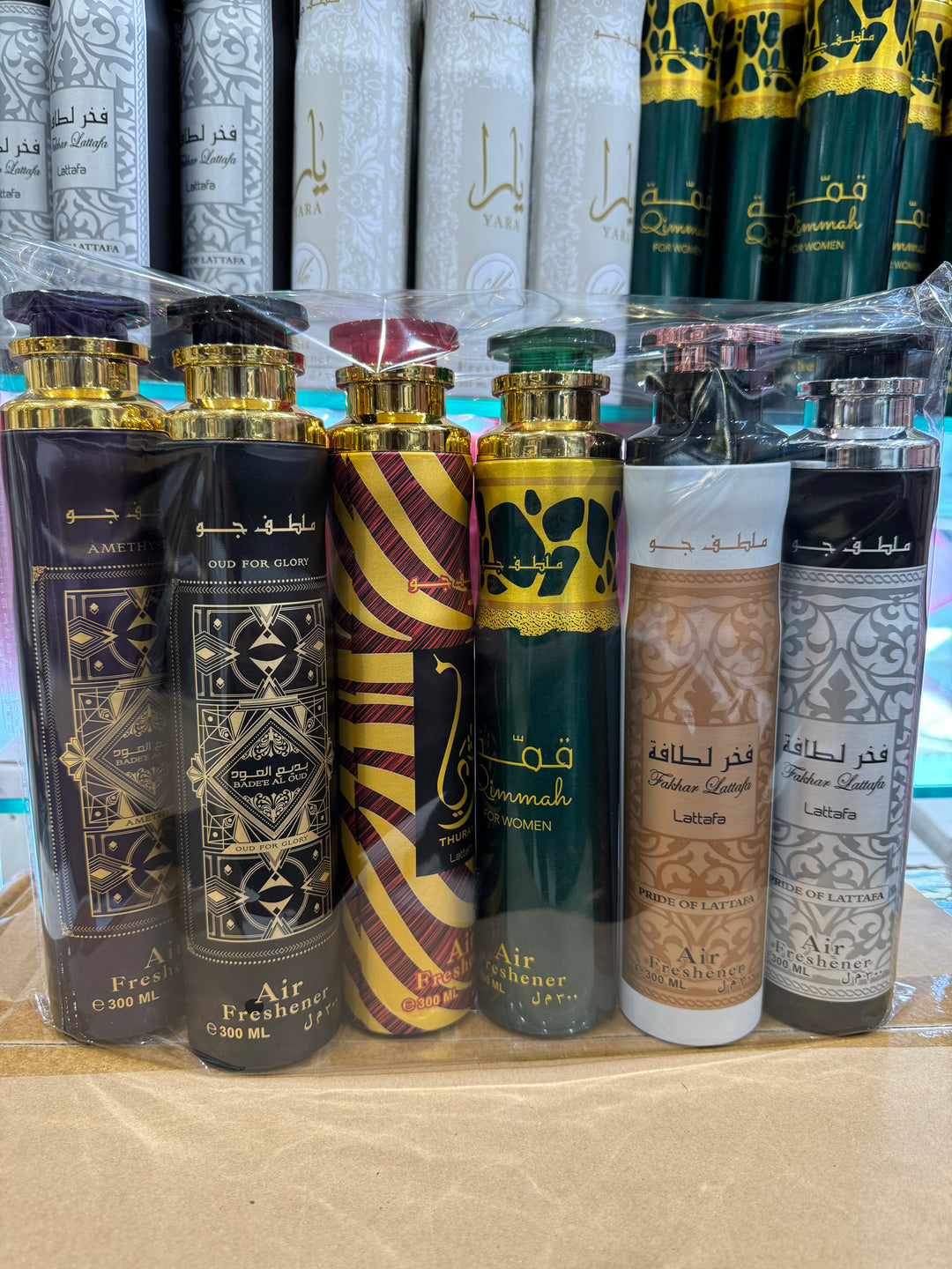 Lot de 6 air freshner Lattafa 300ml
