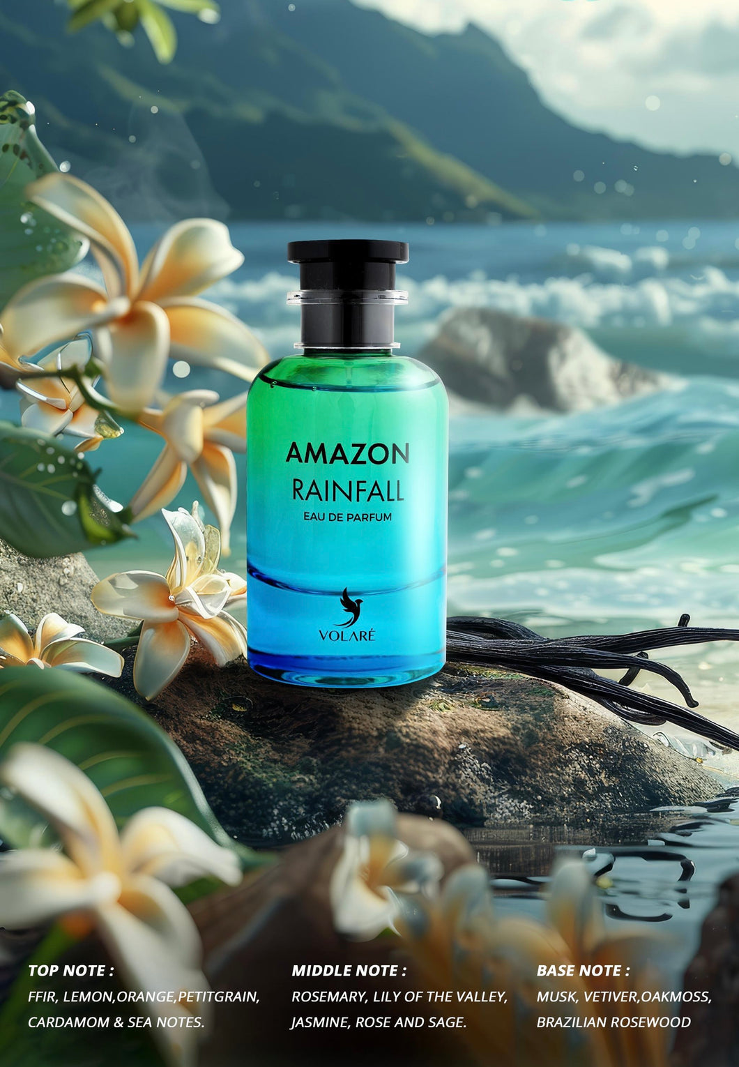 Parfum Amazon rainfall 100ml - Volaré mamlakat al oud